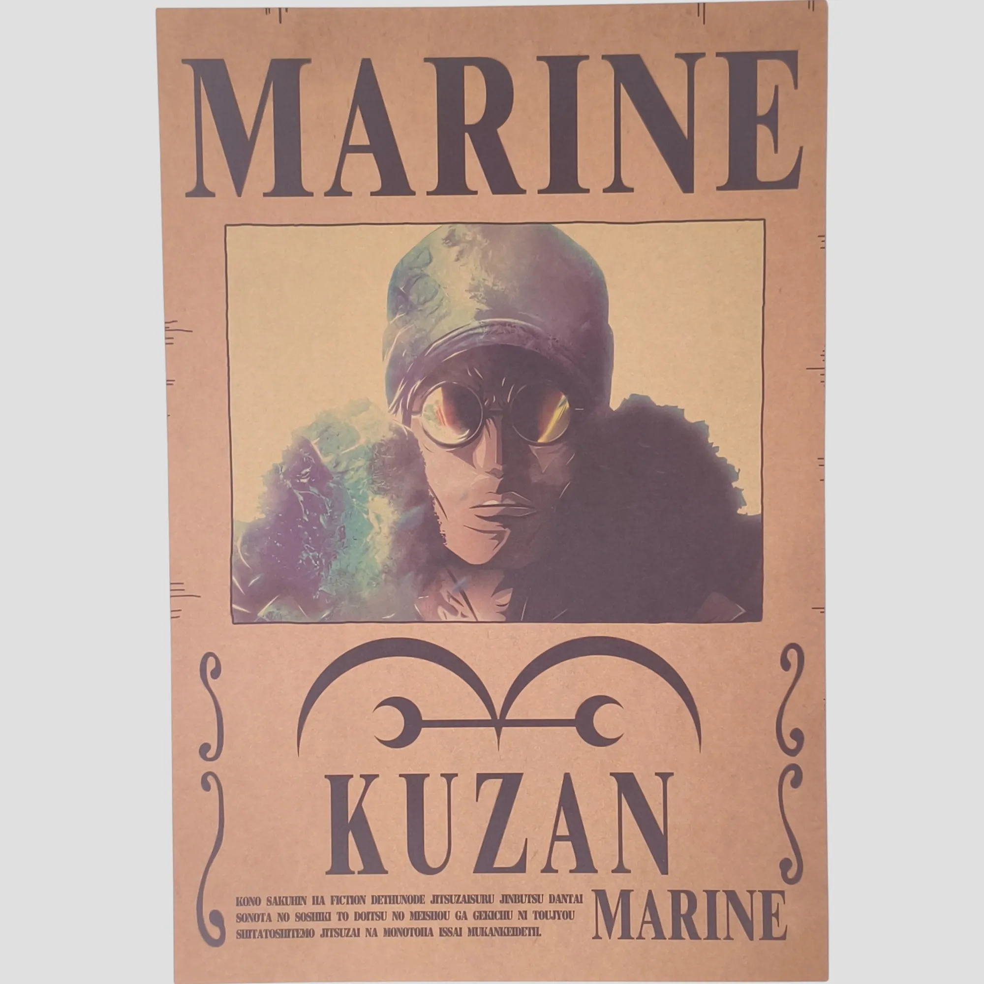 Affiche murale One Piece - Avis de recherche Kuzan